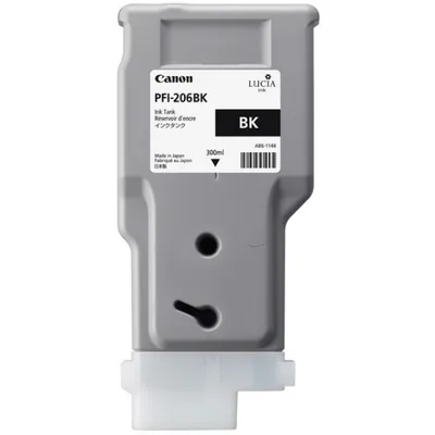 Produktbild von CANON PFI-206BK Tinte schwarz Standardkapazität 300ml 1er-Pack