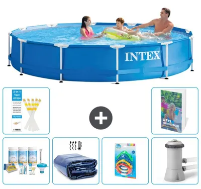 Immagine prodotto di Piscina con telaio rotonda - 366x76 cm - 7 pezzi S108