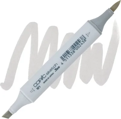 Immagine prodotto di COPIC Sketch bifacciale Pennello e scalpello, W1 Grigio caldo 1