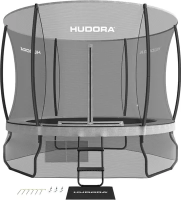 Zdjęcie produktu dla HUDORA Fantastic Complete Max 300, Trampolina ogrodowa, Okrągły, 120 kg, 3 lat(a), Siatka bezpieczeństwa, Montaż wymagany
