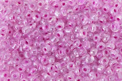 Produktbild von Glas Rocailles Perlen Pink irisierend 2.5 mm Durchmesser 20g für Schmuck