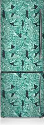 Produktbild von Kühlschrankfolie Aufkleber Kühlschrankmagnete Dekoration Kühlschrankfolie 60x180 cm - Exotische Palmen