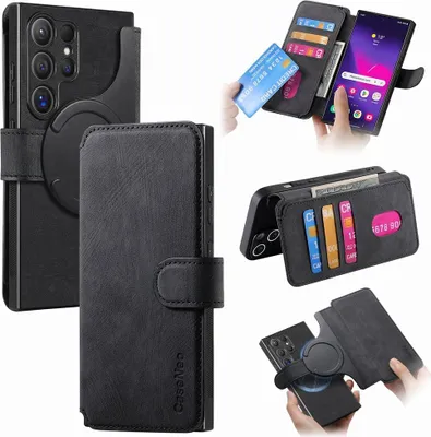 Produktbild von Samsung Galaxy S25 Ultra Hülle - CaseNeo 2-in-1 Klapphülle & Back Cover - Schwarz