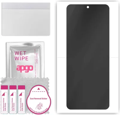 Produktbild von apgo Hydrogel Blickschutzfolie, Matt, kompatibel mit Tecno Pova 4, Privacy Displayschutzfolie, Schutzfolie mit Positionierhilfe, Anti-Spy, kratzfest, einfache Montage