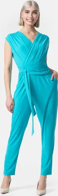 Produktbild von PM SELECTED Eleganter Damen Overall ohne Ärmel in Wickeloptik PM36 Türkis Einheitsgröße Gr. 34-38