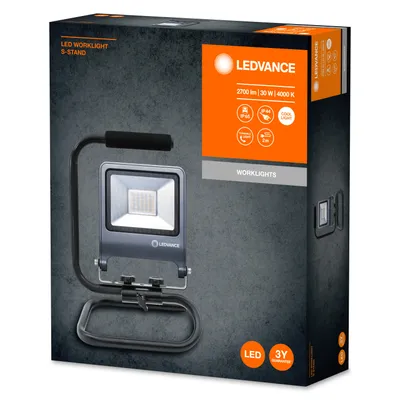 Zdjęcie produktu dla LEDVANCE 4058075213852, 30 W, 1,29 kg, IP65, Ciemny Szary, Flood work light