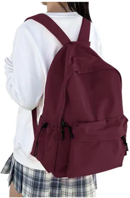 Obrázek produktu pro Lehký voděodolný školní batoh pro dospívající dívky, červený