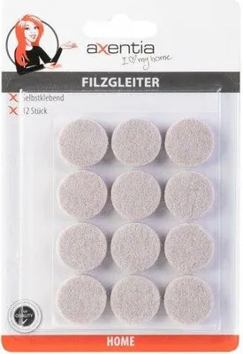 Produktbild von Filzgleiter, rund, Ø ca. 2 cm, 12 Stück