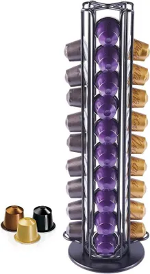 Produktbild von Drehspender für 40 Kapseln, schwarz, Kaffeezubehör