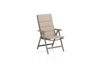 KETTLER Basic Plus Multipositionssessel, taupe/Stucco beige, Aluminium/Outdoorgewebe