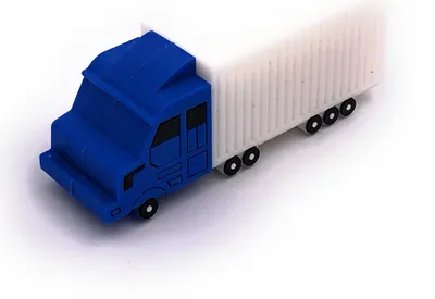 Zdjęcie produktu dla Onlineworld2013 Ciężarówka Ciężarówka Niebieska Zabawna Pamięć USB 64 GB USB 3.0