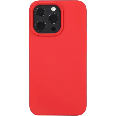 Produktbild von Mobigear Rubber Touch iPhone 14 Pro Silikon Hülle Backcover - Rot