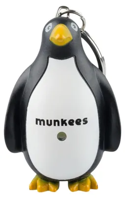 Produktbild von MUNKEES Pinguin LED & Sound Schlüsselanhänger schwarz