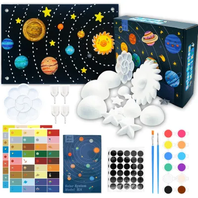 Produktbild von 66-teiliges Sonnensystem-Modell für Kinder