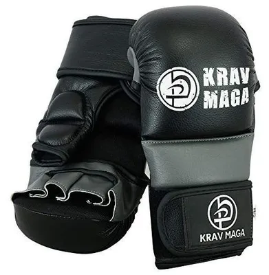 Productafbeelding van Omgoods - Krav Maga Zwarte Sparring en Grappling Handschoenen - 7 oz - Geschikt voor Volwassenen