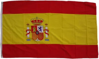 Image de Drapeau XXL Espagne 250 x 150 cm Drapeau avec 3 oeillets 100g/m² poids du tissu Hissflag