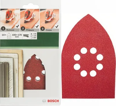 Produktbild von Bosch Schleifblatt 5 Stk, 95 x 135 mm K 120 für Black + Decker