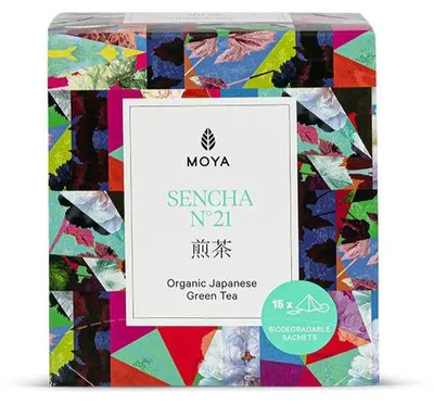 HERBATA ZIELONA SENCHA JAPOŃSKA BIO (15 x 1,5 g) 22,5 g - MOYA MATCHA