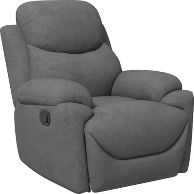 Produktbild von HOMCOM Relaxsessel, Fernsehsessel mit Liegefunktion, Liegesessel, gepolsterter TV Sessel mit Leinenoptik, Ruhesessel für Wohnzimmer, Schlafzimmer, Grau