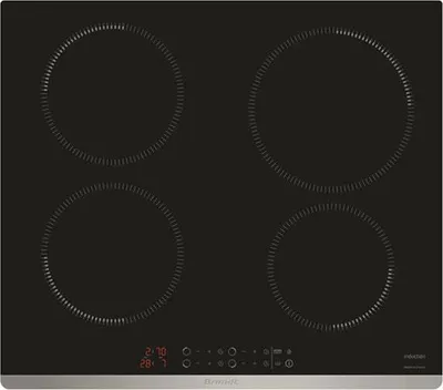 Image de Table de cuisson induction 60cm 4 feux 7400w noir - Brandt - BPI1641UX -