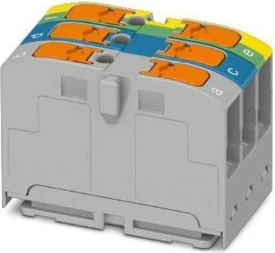 Produktbild von Phoenix Contact Verteilerblock PTVFIX 2,5-L/N/GNYE 1300612