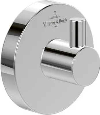 Immagine prodotto di Villeroy & Boch Elements Tender gancio per asciugamani, a parete, rotondo, cromo, 54x32x54mm