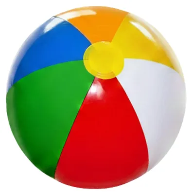 Zdjęcie produktu dla Piłka plażowa, nadmuchiwana, 61 cm, kolorowa, idealna na lato