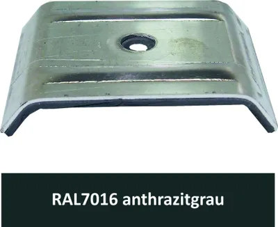 Produktbild von Kalotten für 35/207, Alu RAL7016 anthrazitgrau / Pck a 100 Stück
