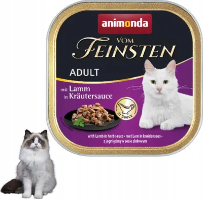 Zdjęcie produktu dla animonda Vom Feinsten 83045, Dorosły, Każda rasa, Jagnięcina, 100 g, Nie zawiera ziarna, Bez soi