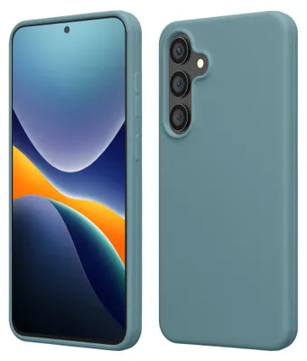 Produktbild von kwmobile Handyhülle für Samsung Galaxy S24 FE Hülle - Case Silikon - Kabelloses Laden - Schutzhülle Cover in Antique Stone
