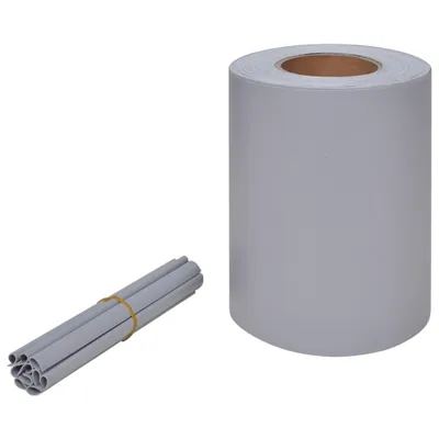 Image de vidaXL Pare-vue de clôture de jardin PVC 70×0,19 m Gris clair