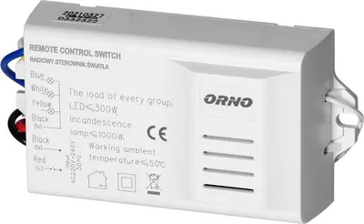 Image de Commande d'éclairage sans fil 3 canaux 1 télécommande ORNO OR-GB-447