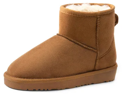 Produktbild von DREAM PAIRS Mädchen Schneestiefel,Size 37.5,Kamel – Größe 37.5 EU