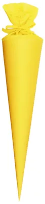 Produktbild von Bastelschultüte Buntkarton gelb 70 cm.