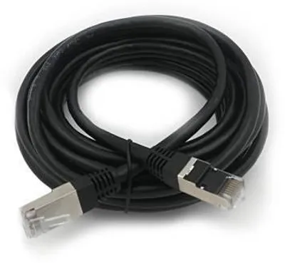 Obrázok produktu pre Kábel RJ45, Cat.6, F/UTP, tienený, medený, lineárny, čierny, 5 m