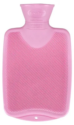 Imagen del producto de FASHY: Botella térmica para niños, color rosa, con cubierta de tejido de punto
