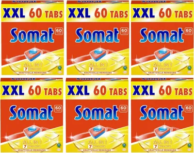 Produktbild von Somat 7 All in 1 Multi Aktiv Spülmaschinentabs 6x60 Tabs Geschirrspülreiniger