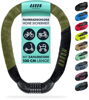 Produktbild von AARON Lock One Fahrradschloss mit Zahlencode Olivgrün