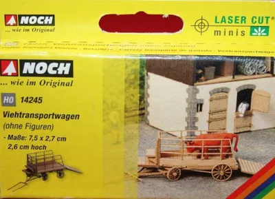 Produktbild von NOCH Viehtransportwagen (ohne Figuren) 14245