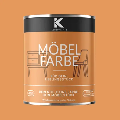 Produktbild von Kenzopaints 750ml Möbelfarbe Möbellack - Wüstensand aus der Sahara