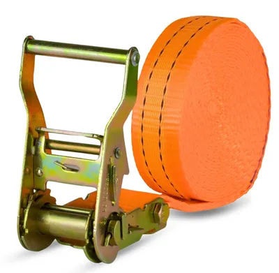 Produktbild von Safetytex 1x Spanngurt 6 Meter 35mm 2000kg einteilig LKW Anhänger Zurrgurt orange