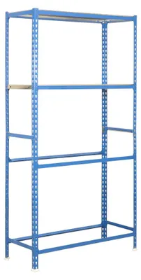 Image de Etagère Garage Simongarage Megaplus 4/400 Bleu/galva Bleu/galva 2000x1200x400 - Simonrack