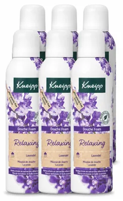 Produktbild von 6 x Kneipp Duschschaum Relaxing - Lavendel - 200 ml - Vorteilspackung - 6 Stücke