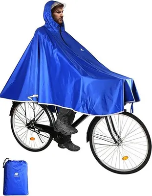 Productafbeelding van Famanu fietsponcho, waterdicht - Regenponcho voor dames en heren