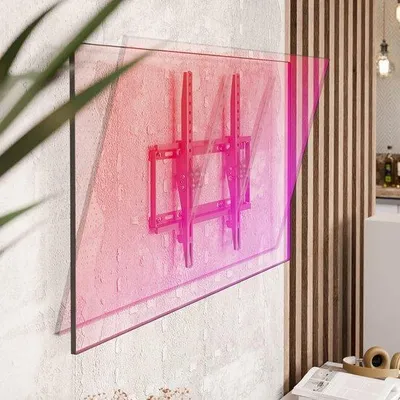 Produktbild von Flachbild- & Kurvengarnitur, Wandhalterung für LCD, OLED, Plasma, 32-65 Zoll, Spiegelbildfrei