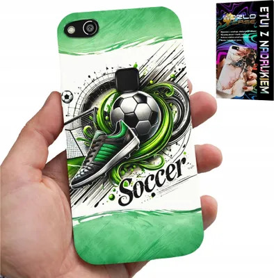 Produktbild von Etui Für Huawei P9 Lite 2016 - Fussball, Fussballtasche + Folie