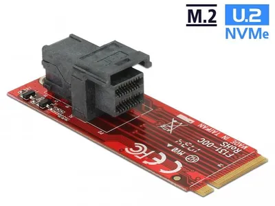 Obrázek produktu pro DeLOCK 62721, PCIe, M.2, PCIe 3.0, Černá, Červená, 12 Gbit/s, -10 - 85 °C