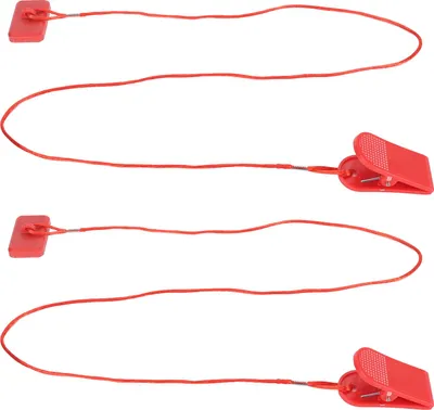 Imagen del producto de 2 cierres magnéticos para cinta de correr, interruptor de parada de emergencia, clip, cinta de correr, seguridad para ejercicios