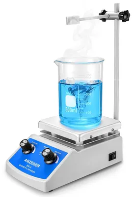 Magnetrührer mit Heizplatte, 180 W, 2000 U/min, 2 l