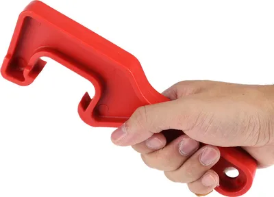 Zdjęcie produktu dla Plastikowe wiadro z farbą, otwieracz do puszek z farbą, narzędzie do otwierania w domu i garażu, czerwony